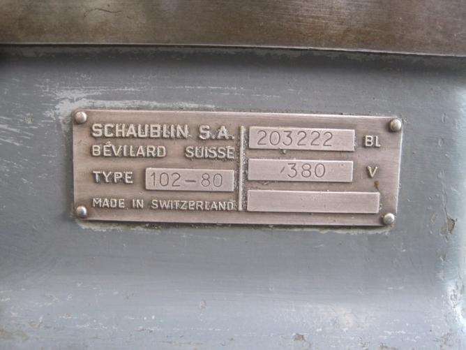 SCHAUBLIN 102-80 300